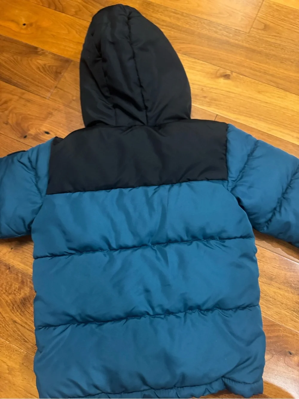 Reebok Teal and Navy Padded Jacket with Hood